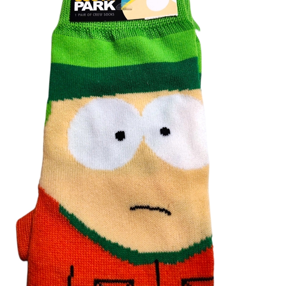 South Park Unisex KYLE Crew Socks Shoe Size Adult 6-12 - Picture 4 of 8